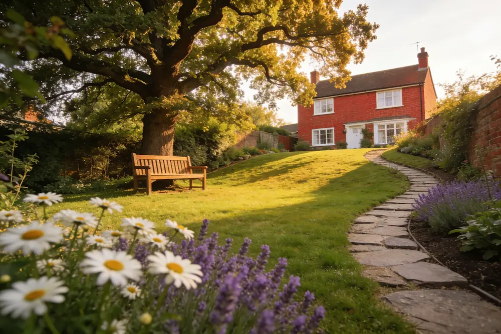 uneven garden UK