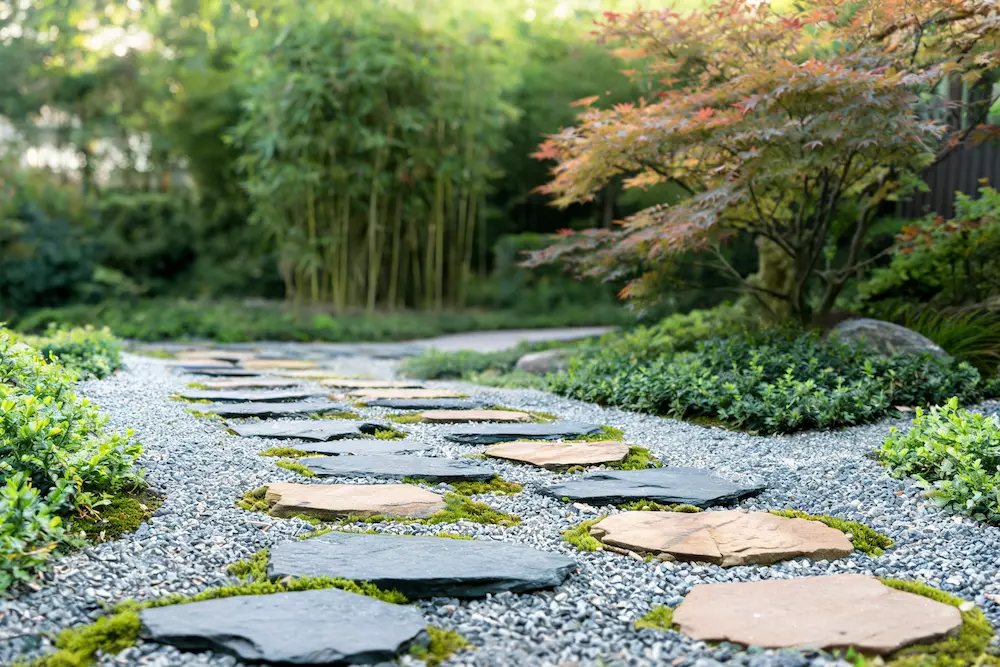 japanese garden stepping stones